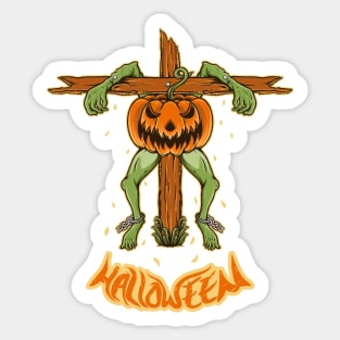 Halloween Pumpkin Monster Sticker